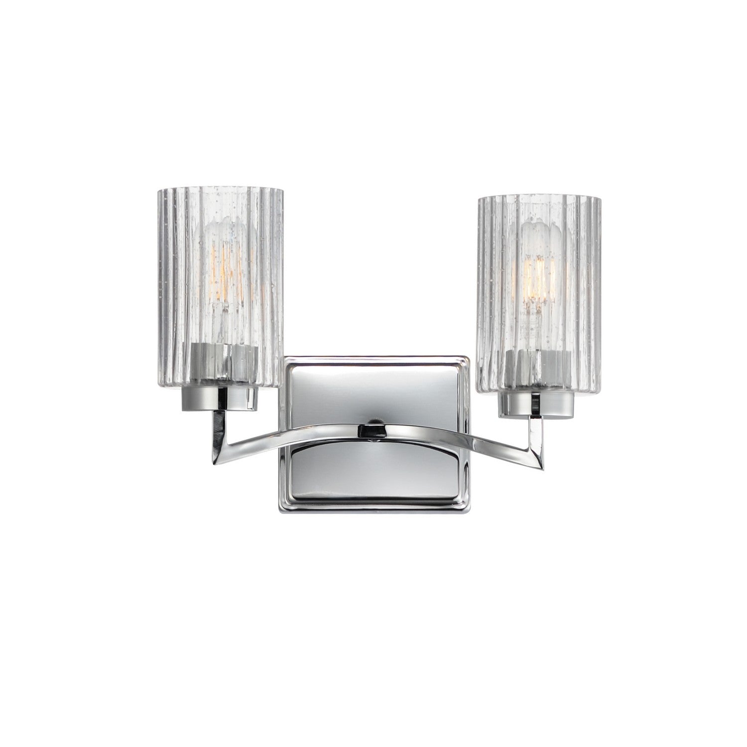 Maxim Lighting 21372CRPN Rigata Wide Wall Sconce in Polished Nickel