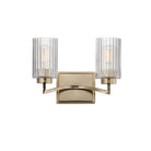 Maxim Lighting 21372CRSCH Rigata Wide Wall Sconce in Satin Champagne
