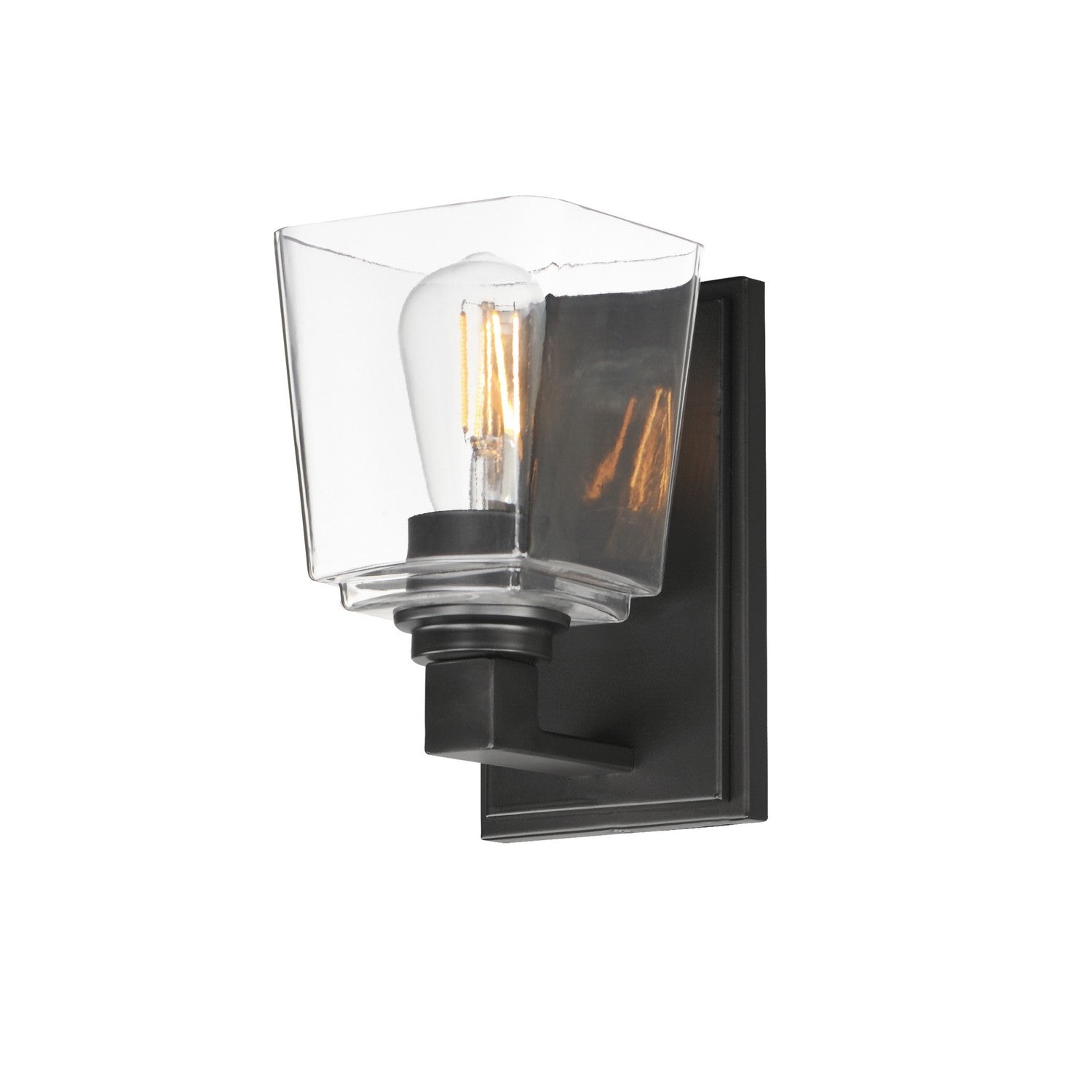 Maxim Lighting 21381CLBK Cubos Wall Sconce in Black