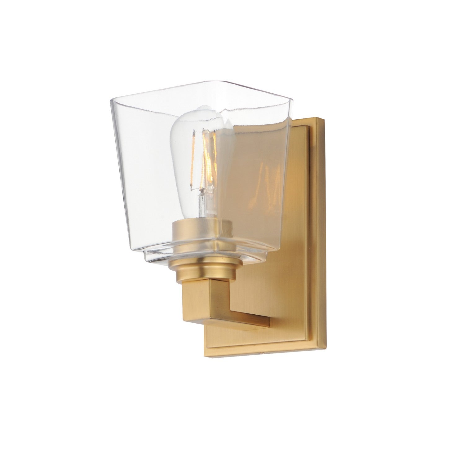 Maxim Lighting 21381CLNAB Cubos Wall Sconce in Natural Aged Brass
