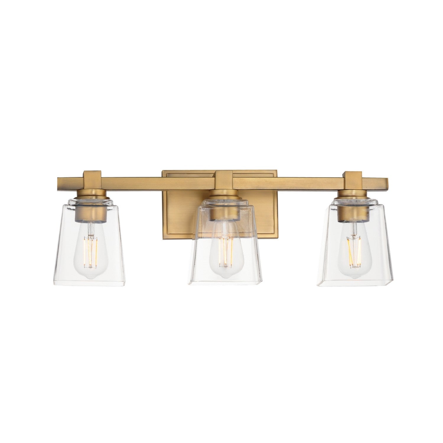 Maxim Lighting 21383CLNAB Cubos Bath Vanity in Natural Aged Brass
