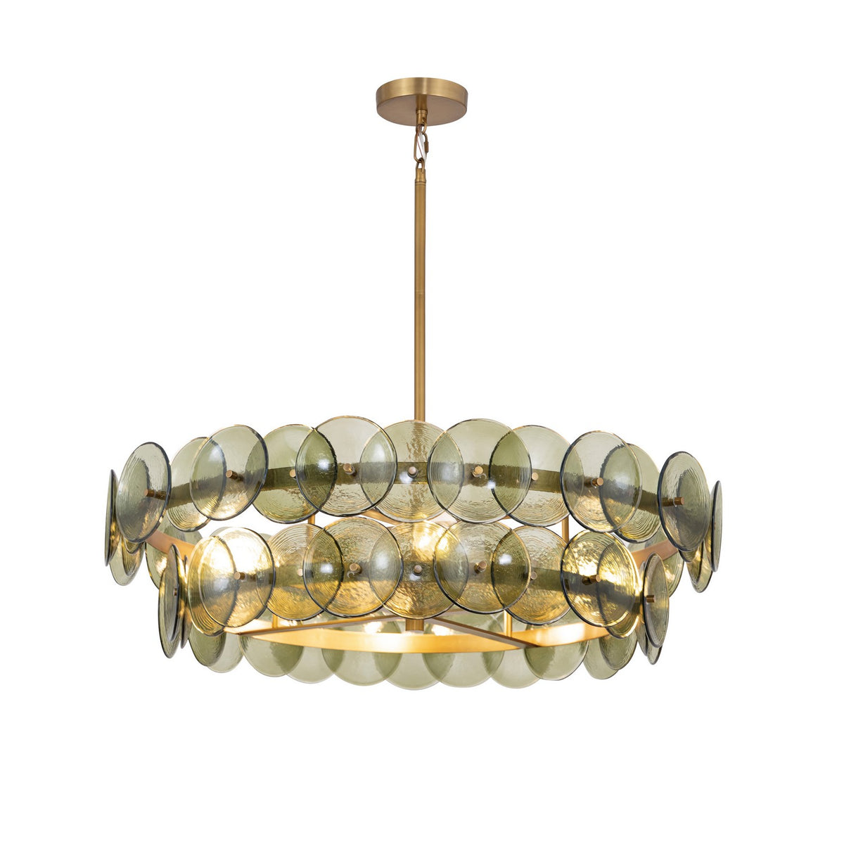 Maxim - 21823GNWBR - Four Light Chandelier - Loren - Weathered Brass