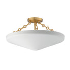 Maxim Lighting 22450WTNAB Artemis Flush Mount in Natural Aged Brass