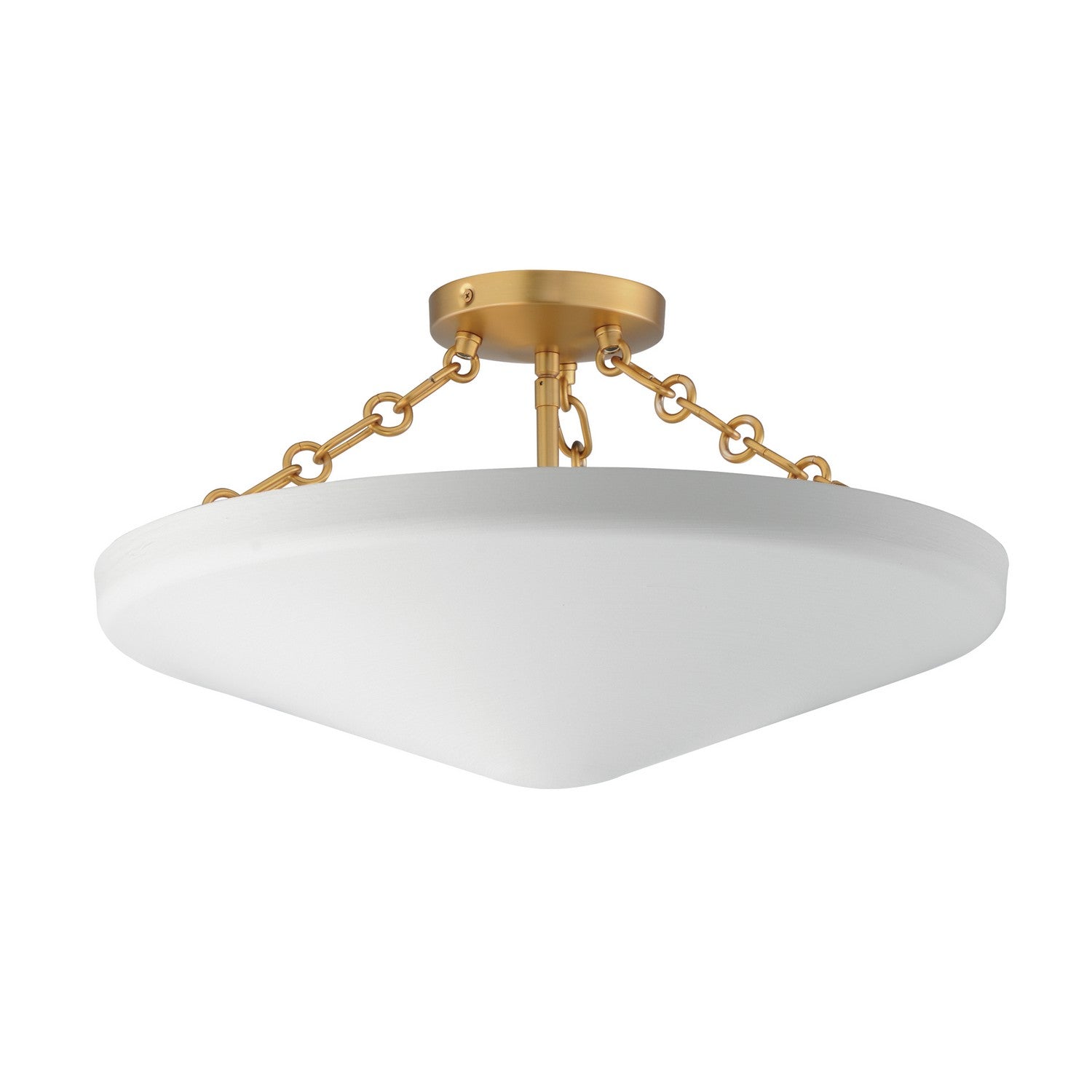 Maxim Lighting 22450WTNAB Artemis Flush Mount in Natural Aged Brass