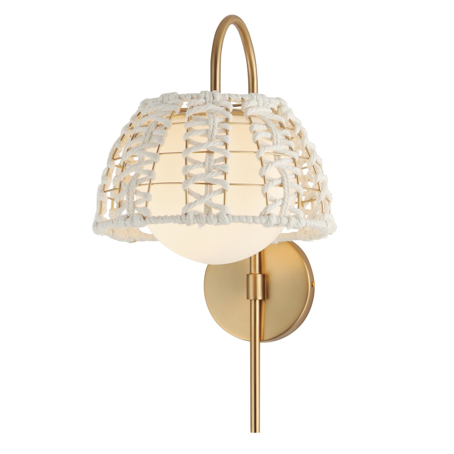 Éclairage Maxim 22481SWGLD Macramé Murale en or