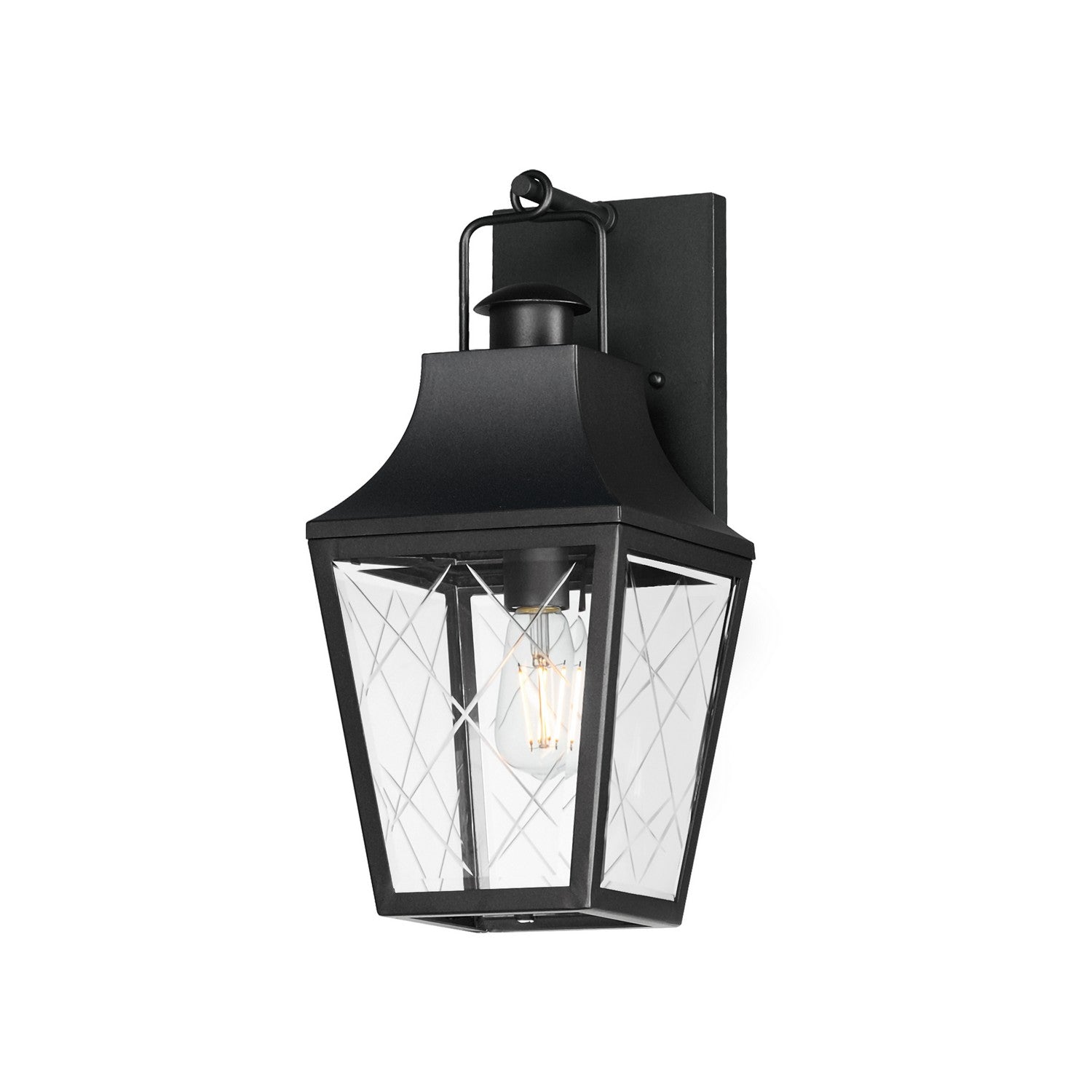 Maxim Lighting 30362CLBK Storybook Outdoor Wall Sconce in Black