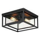 Maxim Lighting 40661CDBK Cabana VX Flush Mount in Black