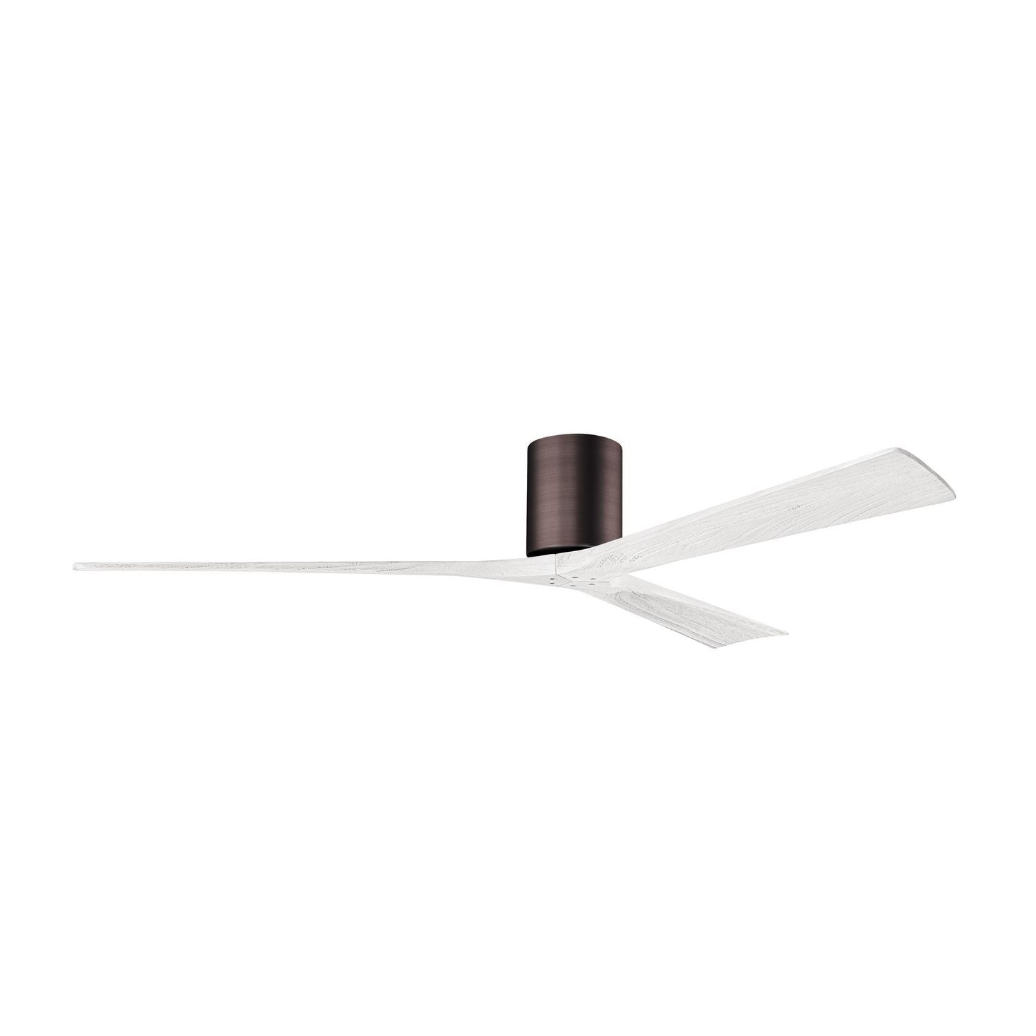 Matthews Fan Company - IR3H-BB-MWH-72 - 72"Ceiling Fan - Irene-3H - Brushed Bronze