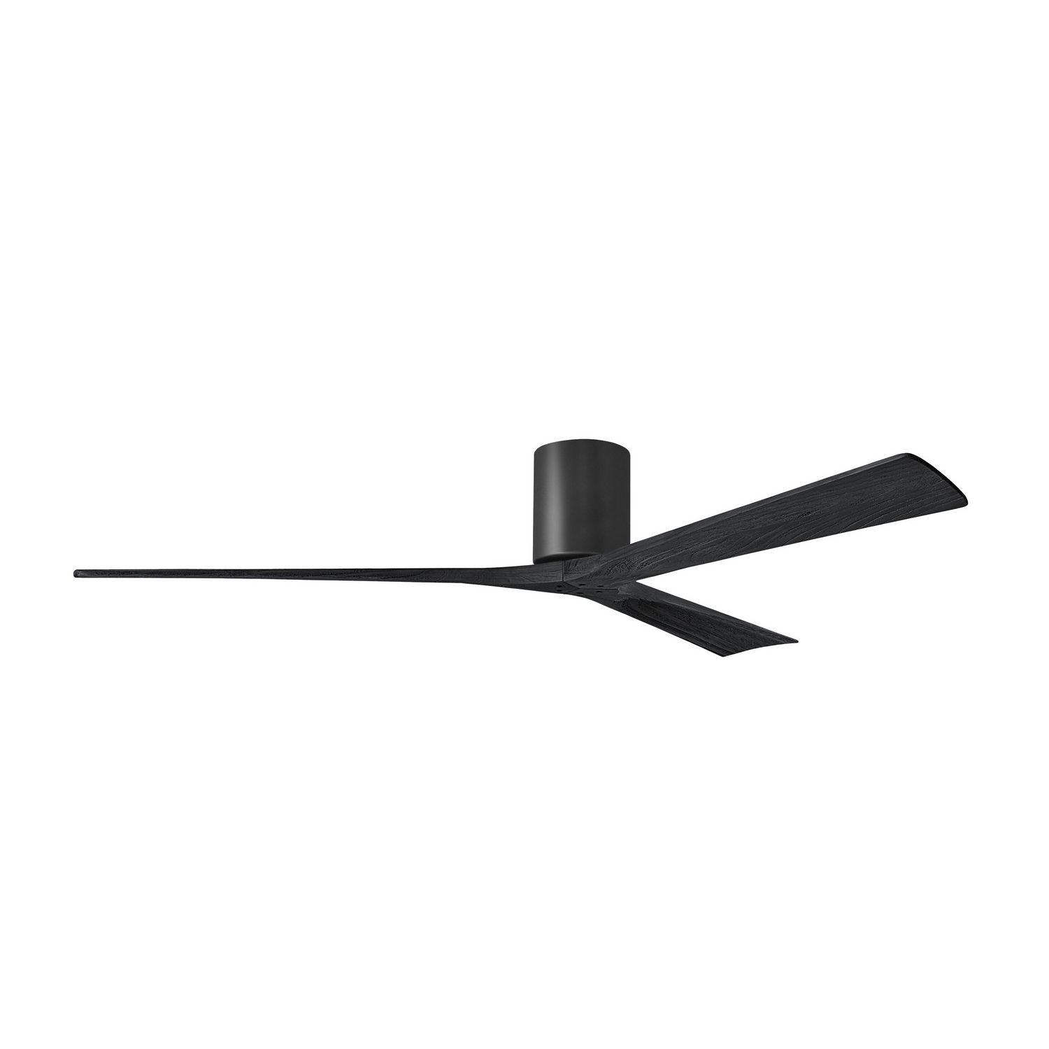 Matthews Fan Company - IR3H-BK-BK-72 - 72"Ceiling Fan - Irene-3H - Matte Black