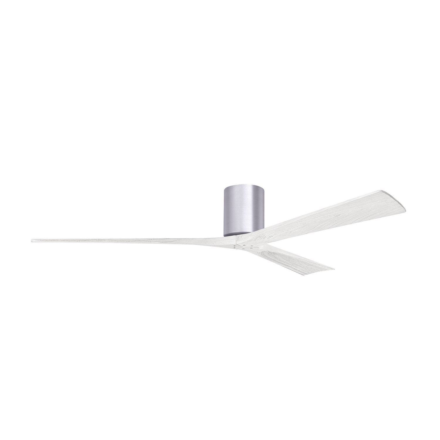 Matthews Fan Company - IR3H-BN-MWH-72 - 72"Ceiling Fan - Irene-3H - Brushed Nickel