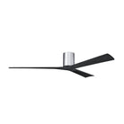 Matthews Fan Company - IR3H-CR-BK-72 - 72"Ceiling Fan - Irene-3H - Polished Chrome