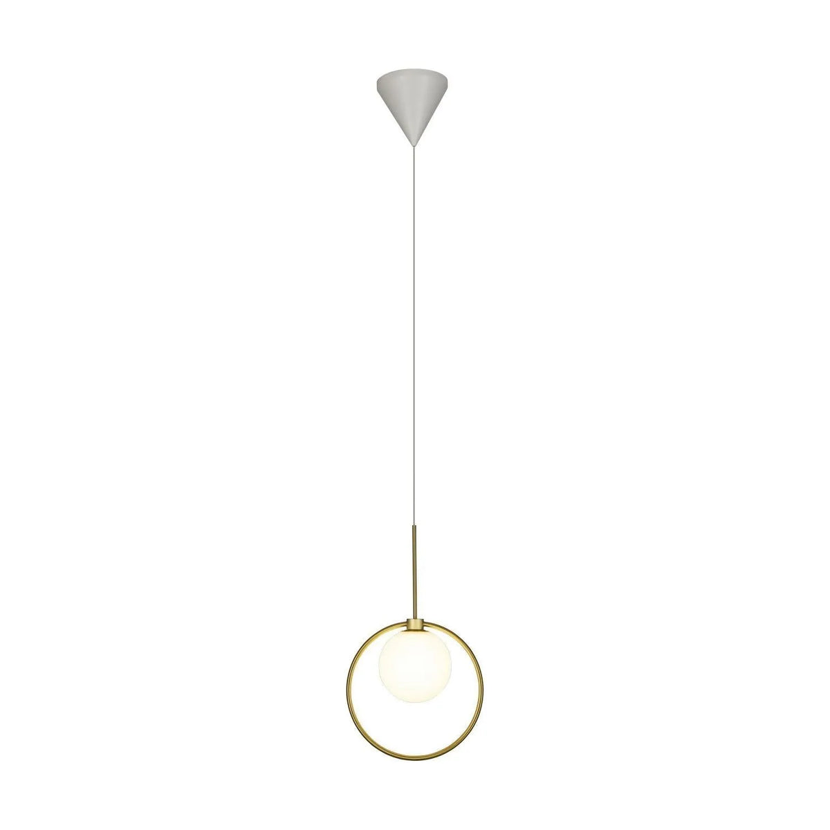 PageOne - PP121727-AB - LED Pendant - Pearl - Antique Brass