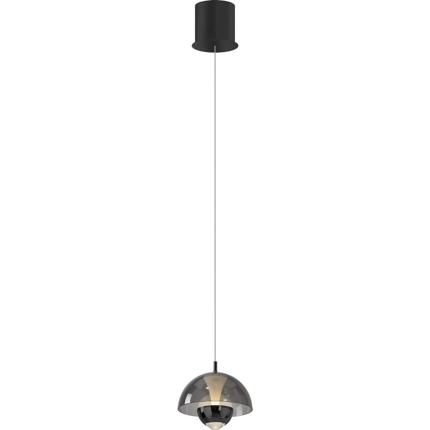 PageOne - PP121931-BKC/SM - LED Pendant - Andoria - Black Chrome