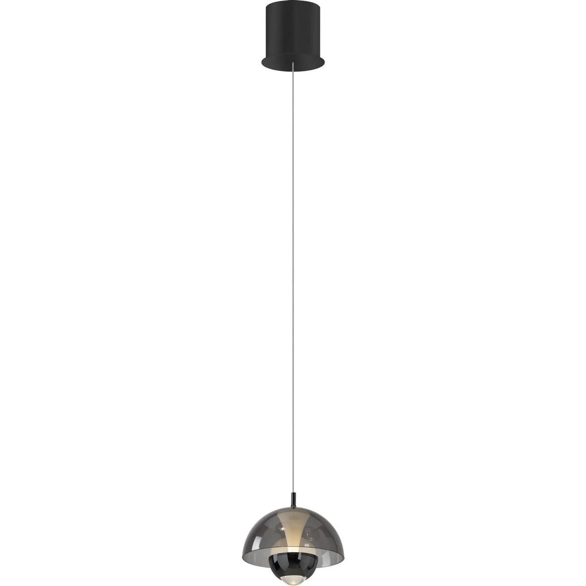 PageOne - PP121931-BKC/SM - LED Pendant - Andoria - Black Chrome