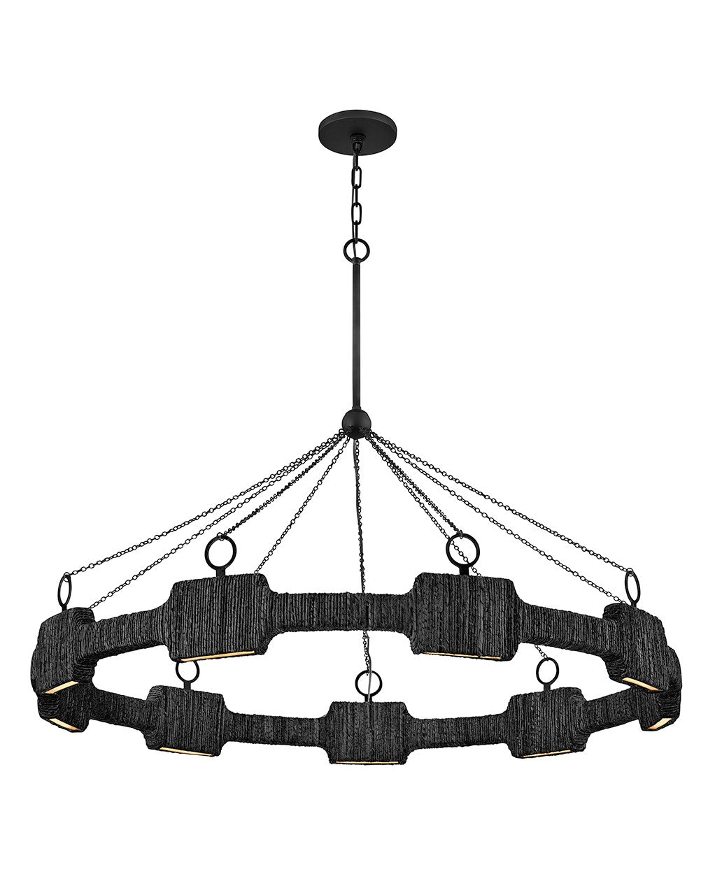 Hinkley Canada - 34108CBK - LED Chandelier - Raffi - Carbon Black