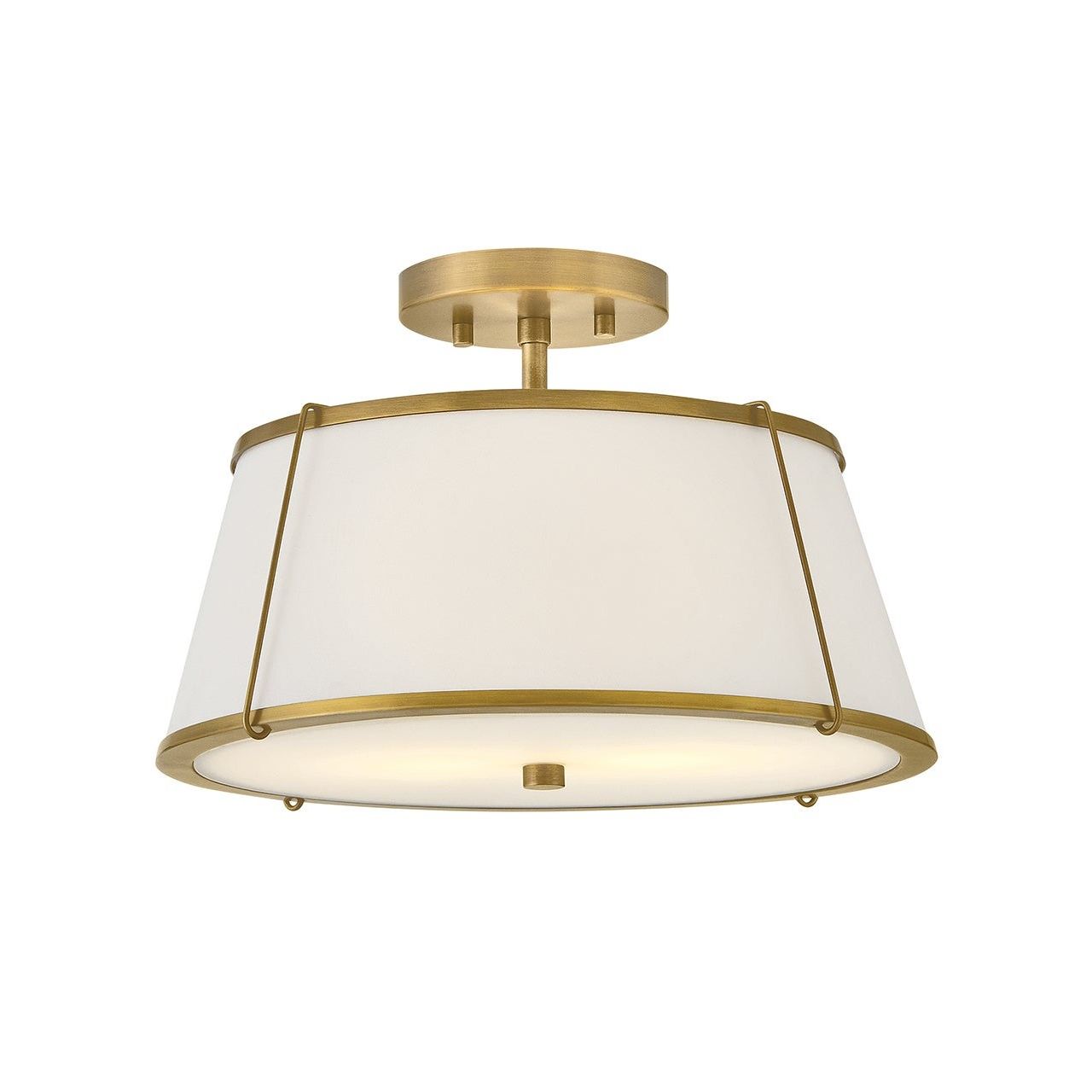 Hinkley Canada - 4893LDB-OW - LED Semi-Flush Mount - Clarke - Lacquered Dark Brass