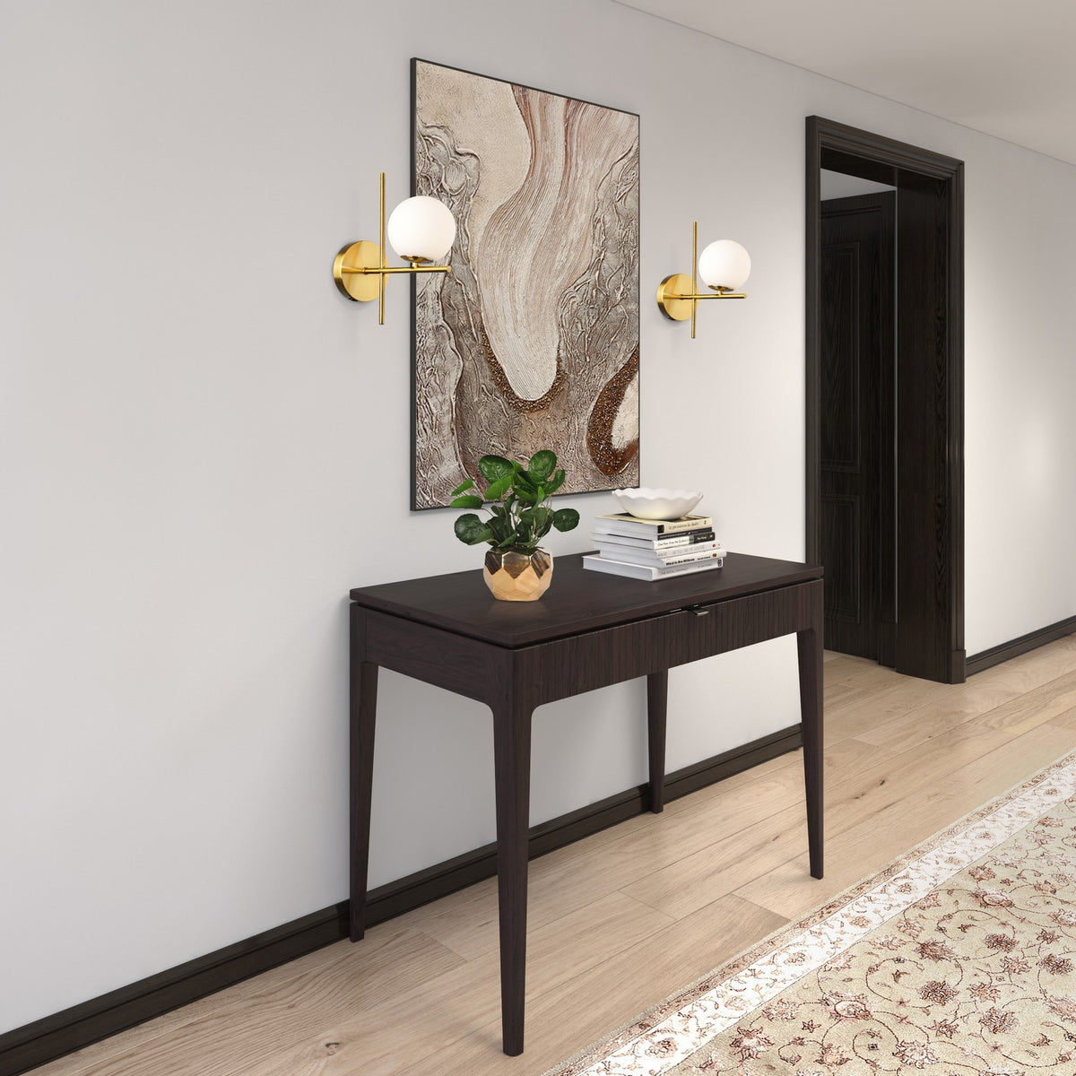 Artcraft Canada - AC11977BR - One Light Wall Sconce - Modena - Plated Brushed Brass