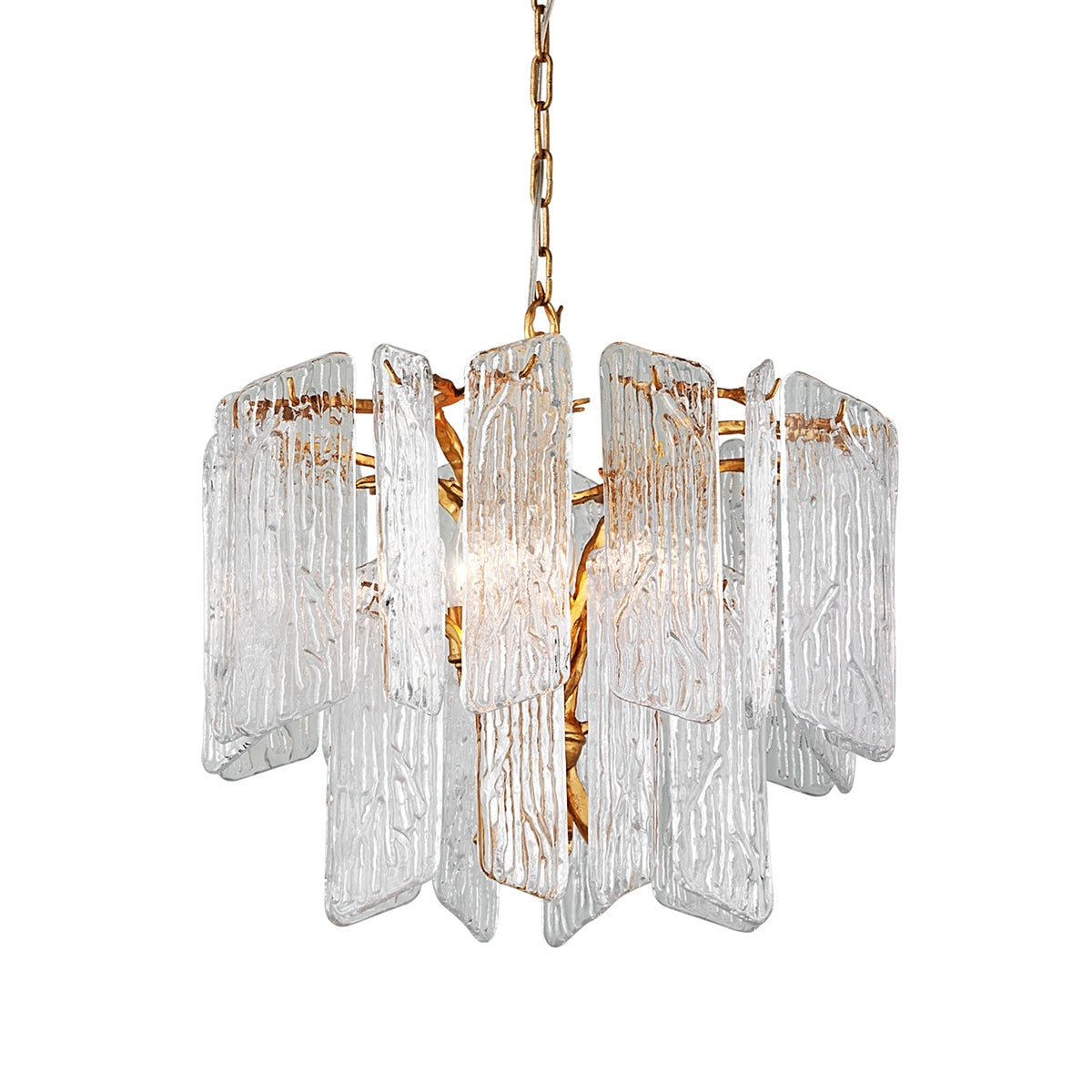 Corbett Lighting Canada - 244-44-GL - Four Light Chandelier - Piemonte - Gold Leaf