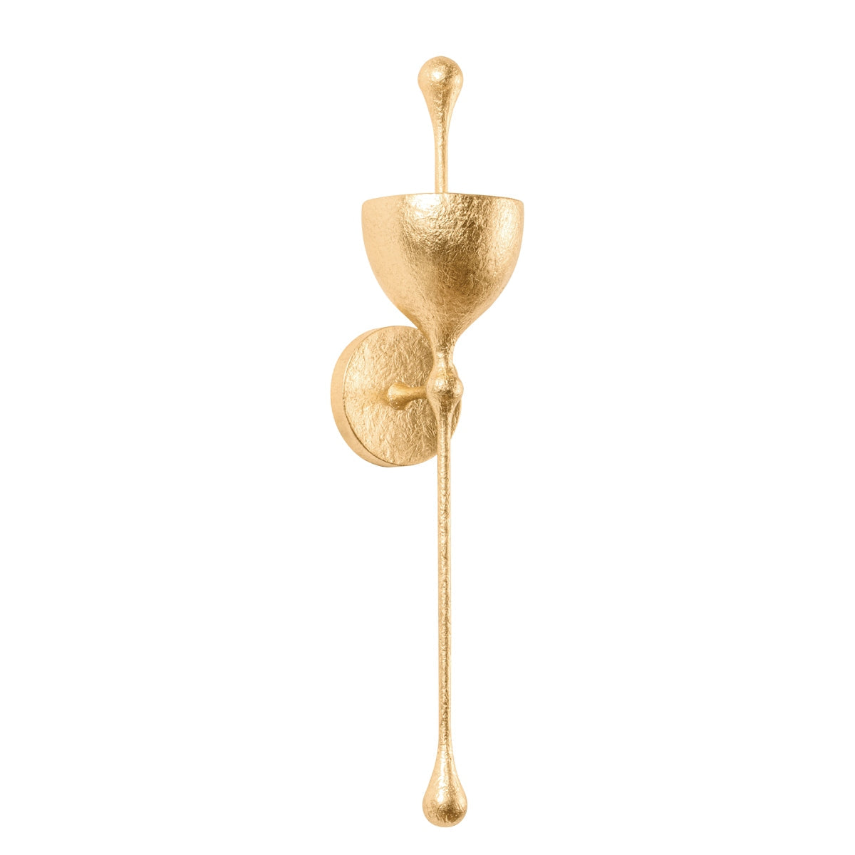 Corbett Lighting 368-01-VGL Antalya LED Wall Sconce in Vintage Gold Leaf