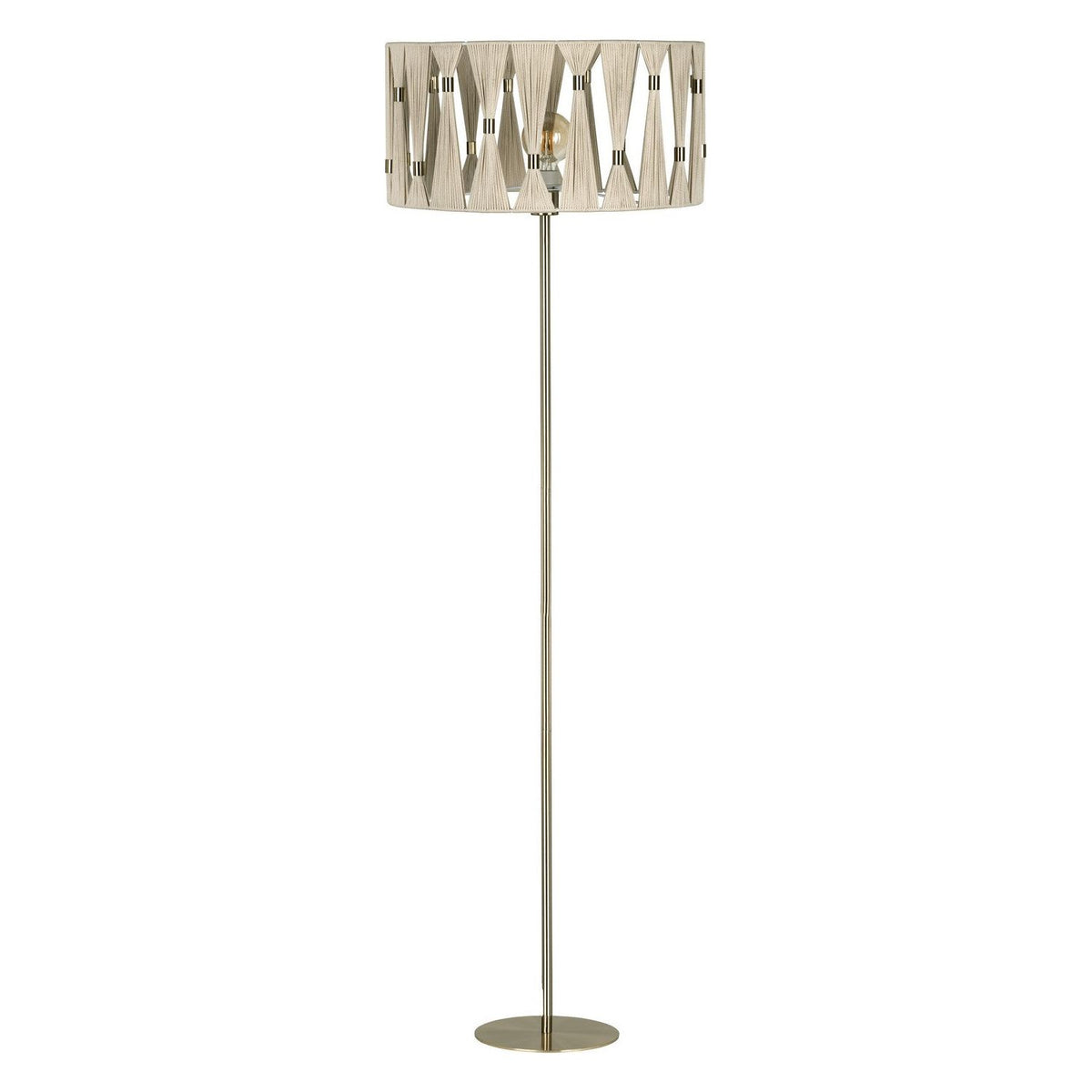 Eglo Canada - 205821A - One Light Floor Lamp - Macclenny - Brushed Brass
