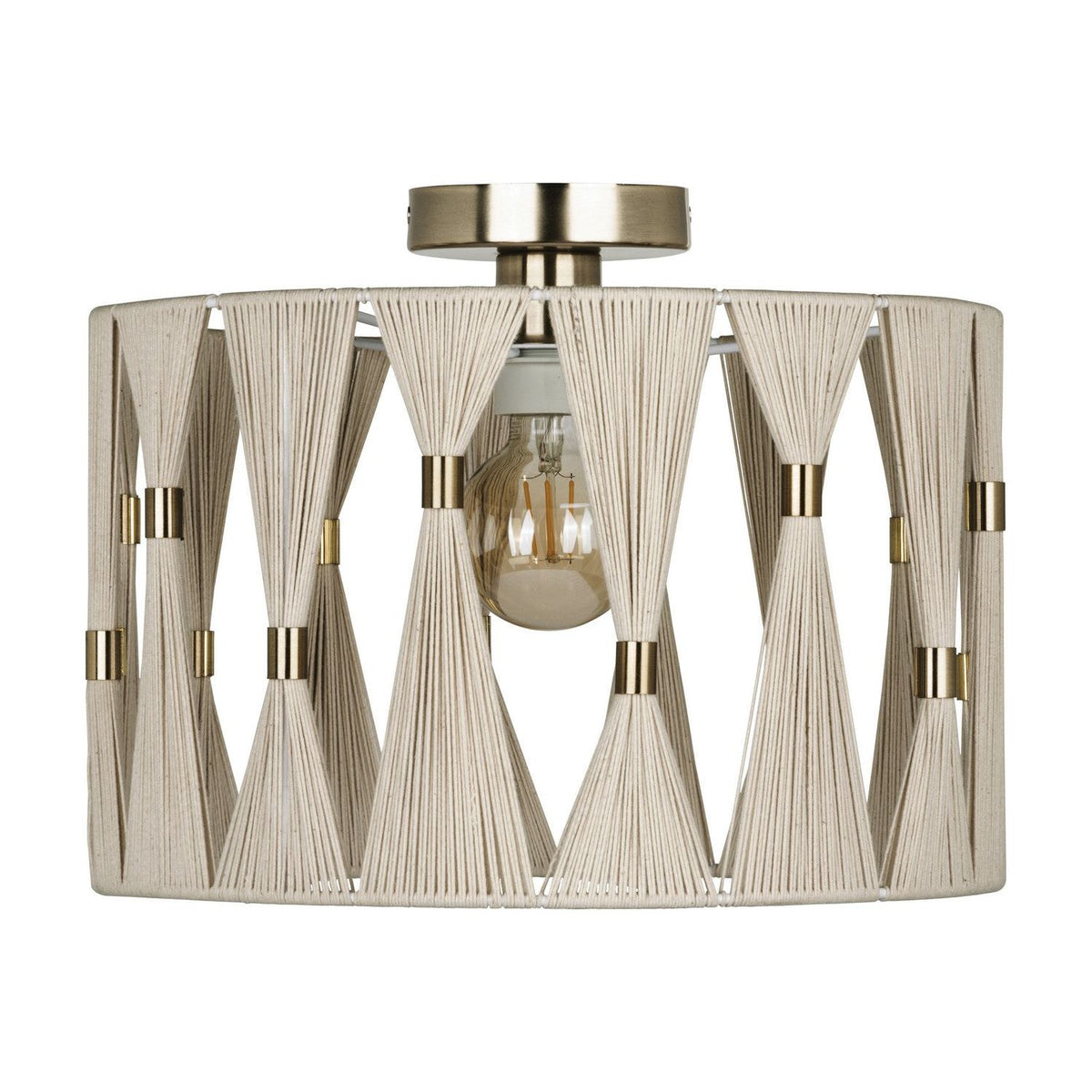 Eglo Canada - 205822A - One Light Flush Mount - Macclenny - Brushed Brass