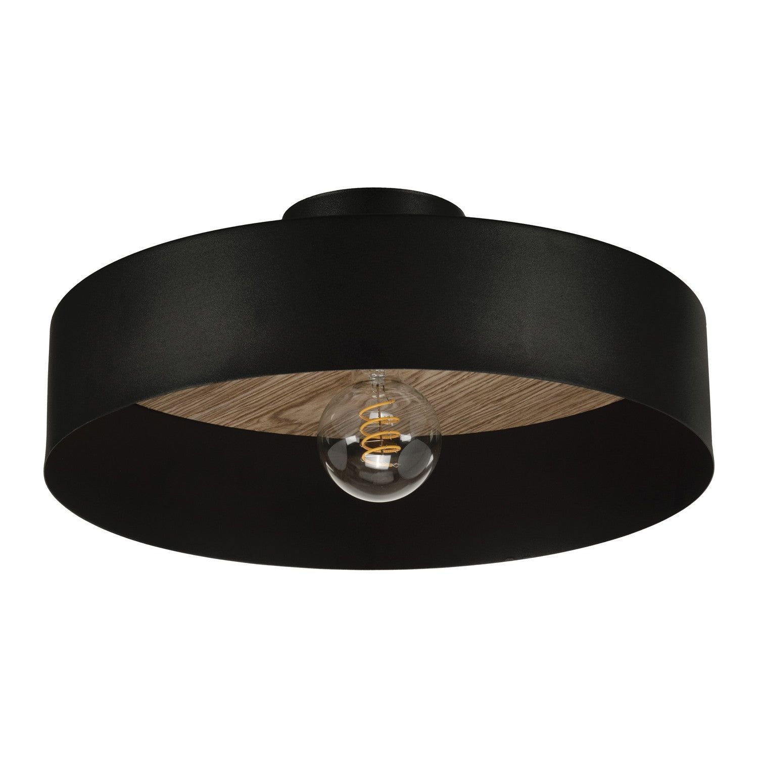 Eglo Canada - 206247A - One Light Semi-Flush Mount - Duaia - Black