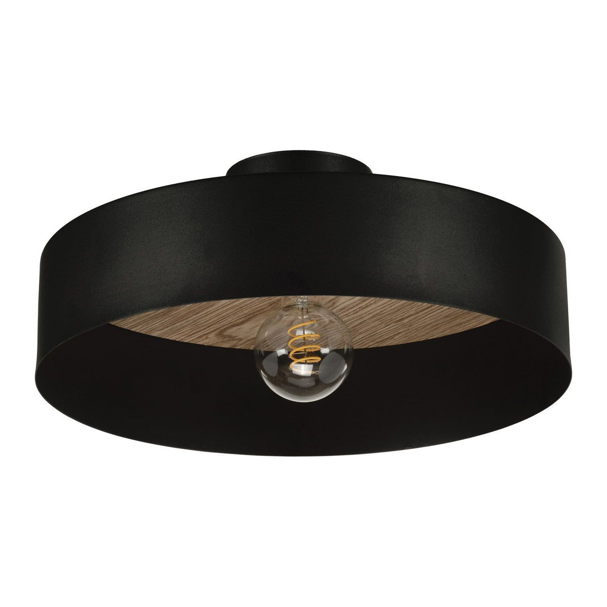 Eglo Canada - 206247A - One Light Semi-Flush Mount - Duaia - Black