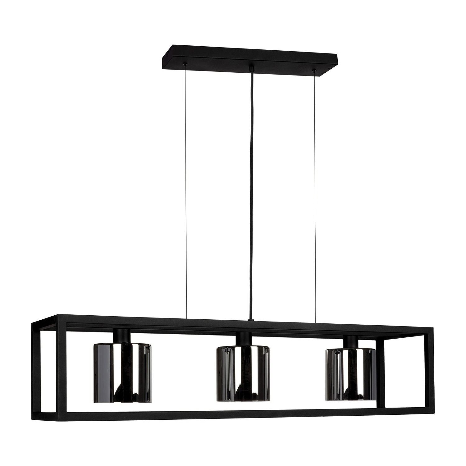 Eglo Canada - 390175A - Three Light Pendant - Brisling - Matte Black