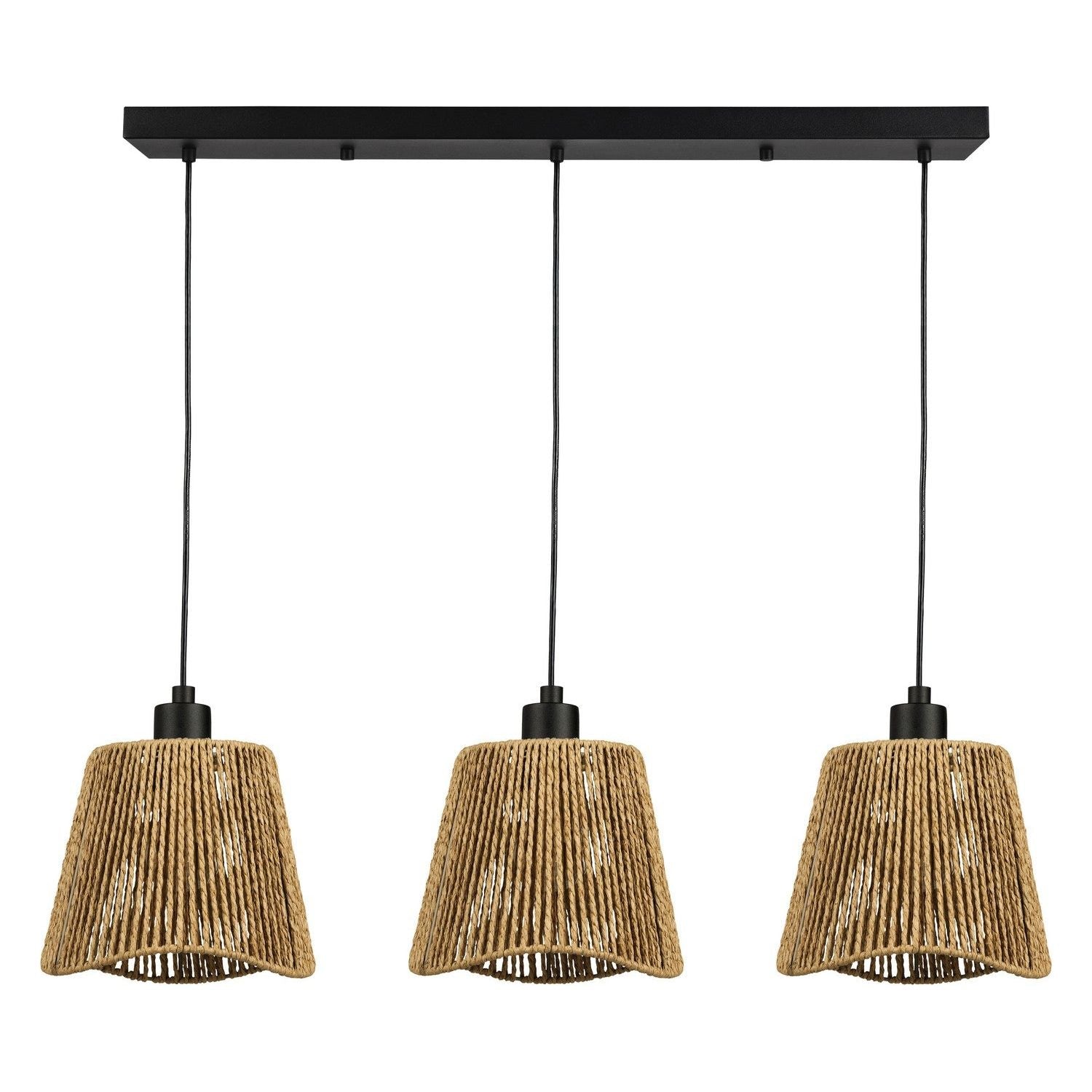 Eglo Canada - 44073A - Three Light Suspension - Lavister - Black