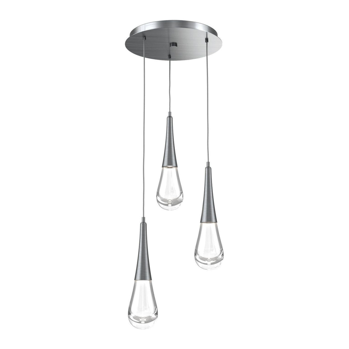 Hammerton Studio - CHB0078-03-GM-C-C01-L3 - LED Pendant - Raindrop - Gunmetal