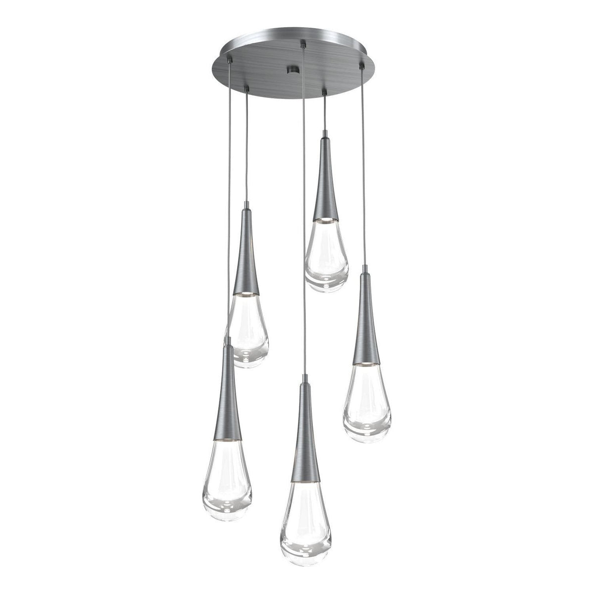 Hammerton Studio - CHB0078-05-GM-C-C01-L1 - LED Pendant - Raindrop - Gunmetal