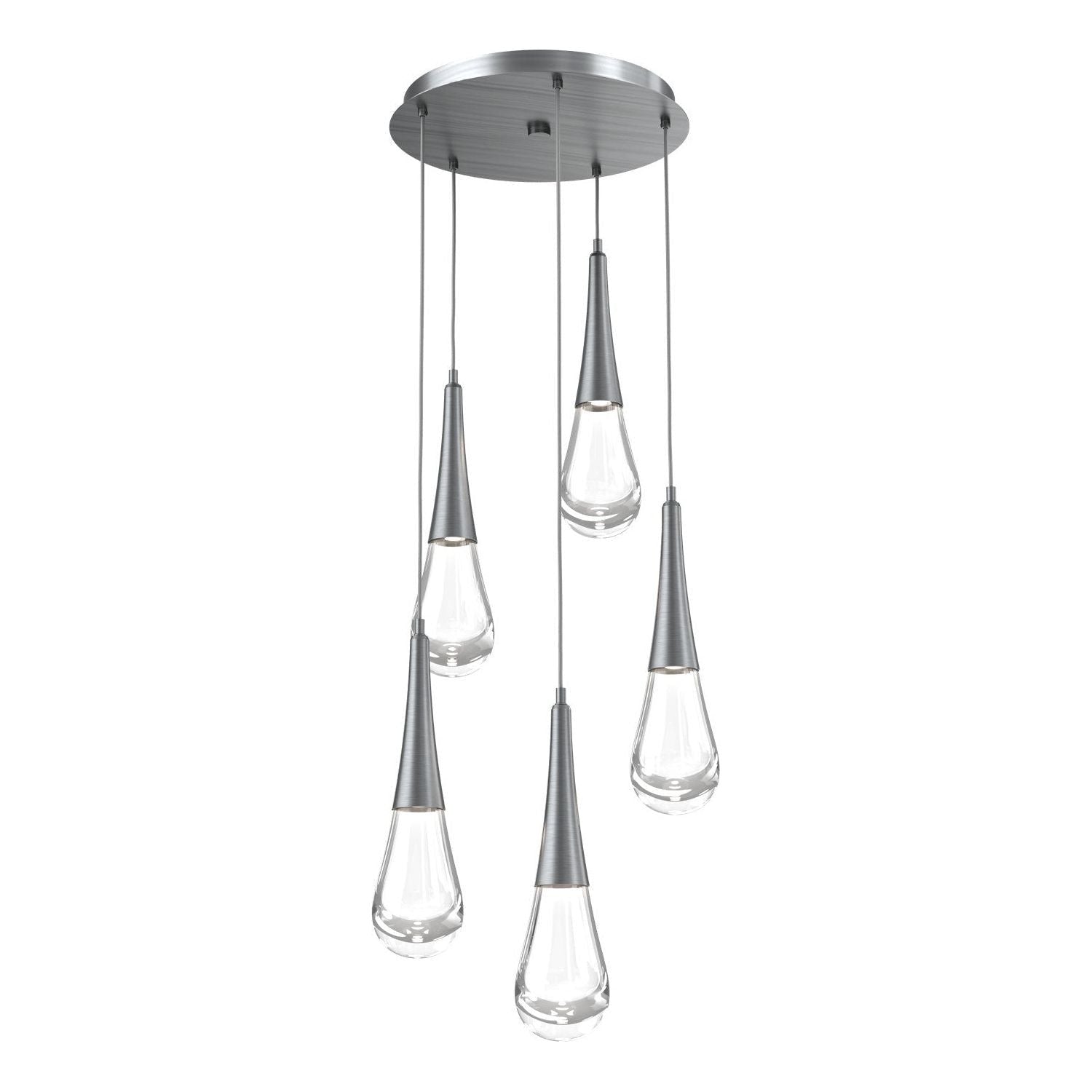 Hammerton Studio - CHB0078-05-GM-C-C01-L3 - LED Pendant - Raindrop - Gunmetal