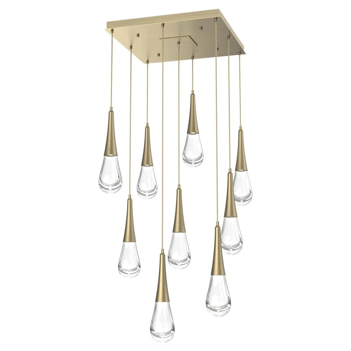 Hammerton Studio - CHB0078-09-HB-C-C01-L1 - LED Pendant - Raindrop - Heritage Brass