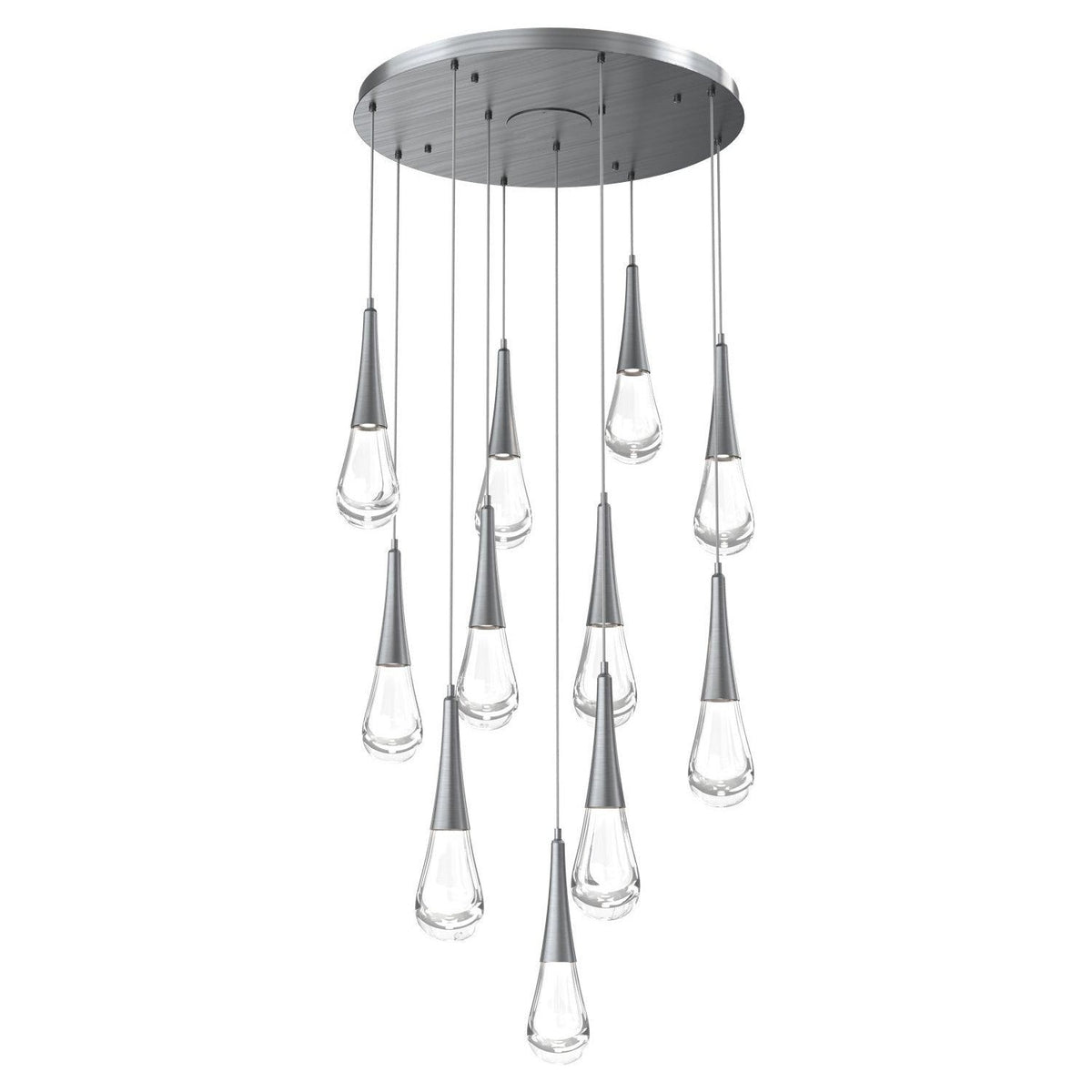 Hammerton Studio - CHB0078-11-GM-C-C01-L1 - LED Pendant - Raindrop - Gunmetal