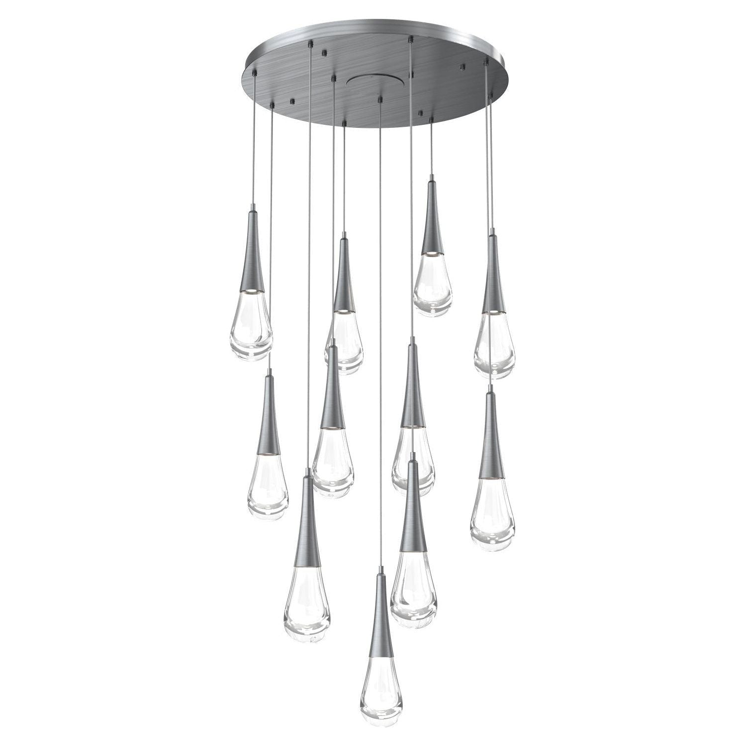 Hammerton Studio - CHB0078-11-GM-C-C01-L3 - LED Pendant - Raindrop - Gunmetal