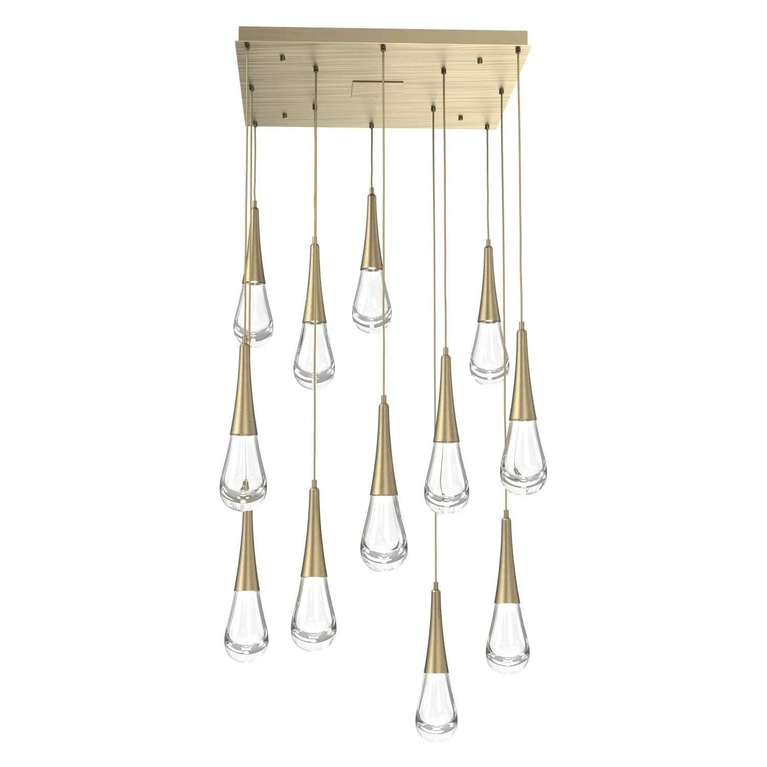Hammerton Studio - CHB0078-12-HB-C-C01-L3 - LED Pendant - Raindrop - Heritage Brass