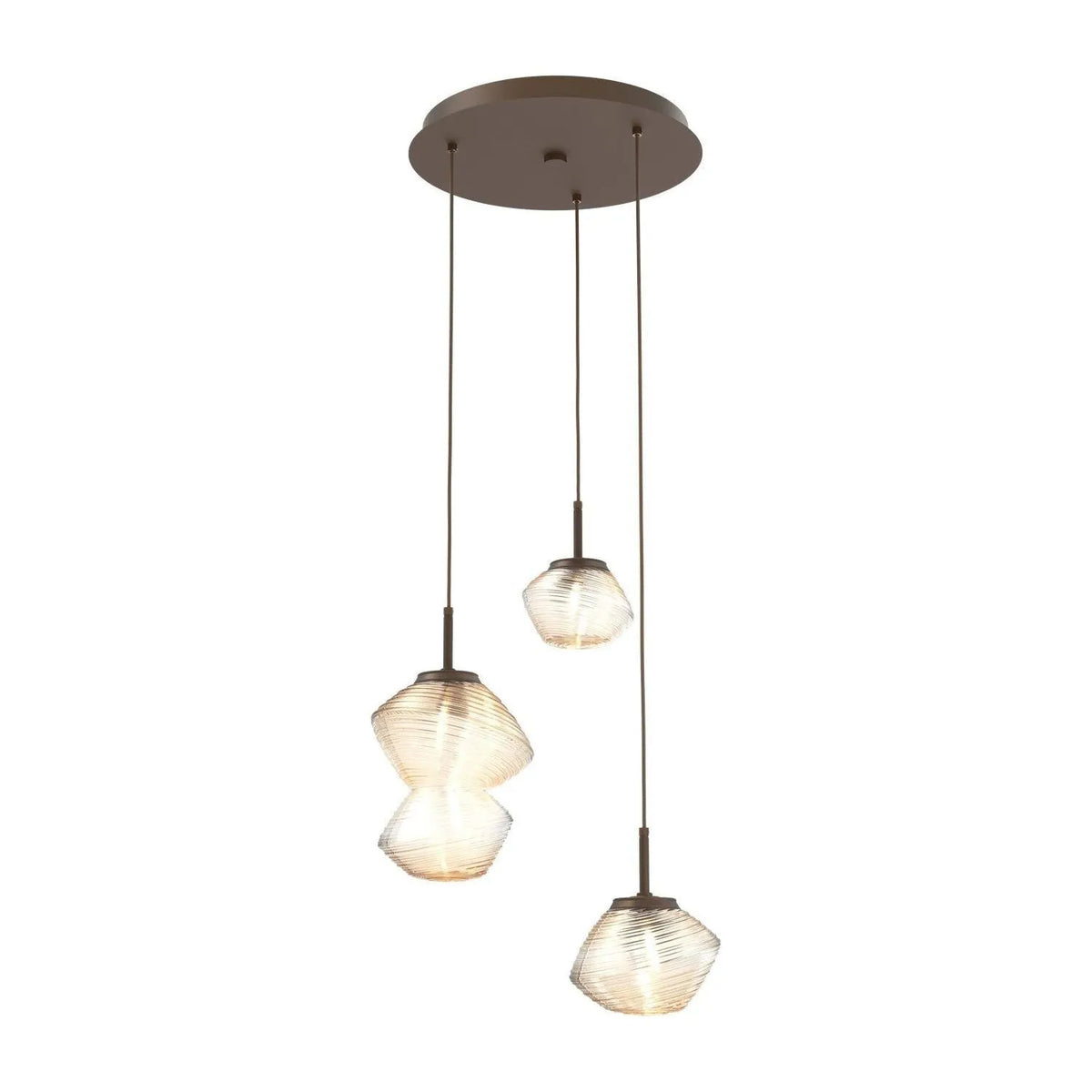 Hammerton Studio - CHB0089-03-FB-A-C01-L3 - LED Pendant - Mesa - Flat Bronze