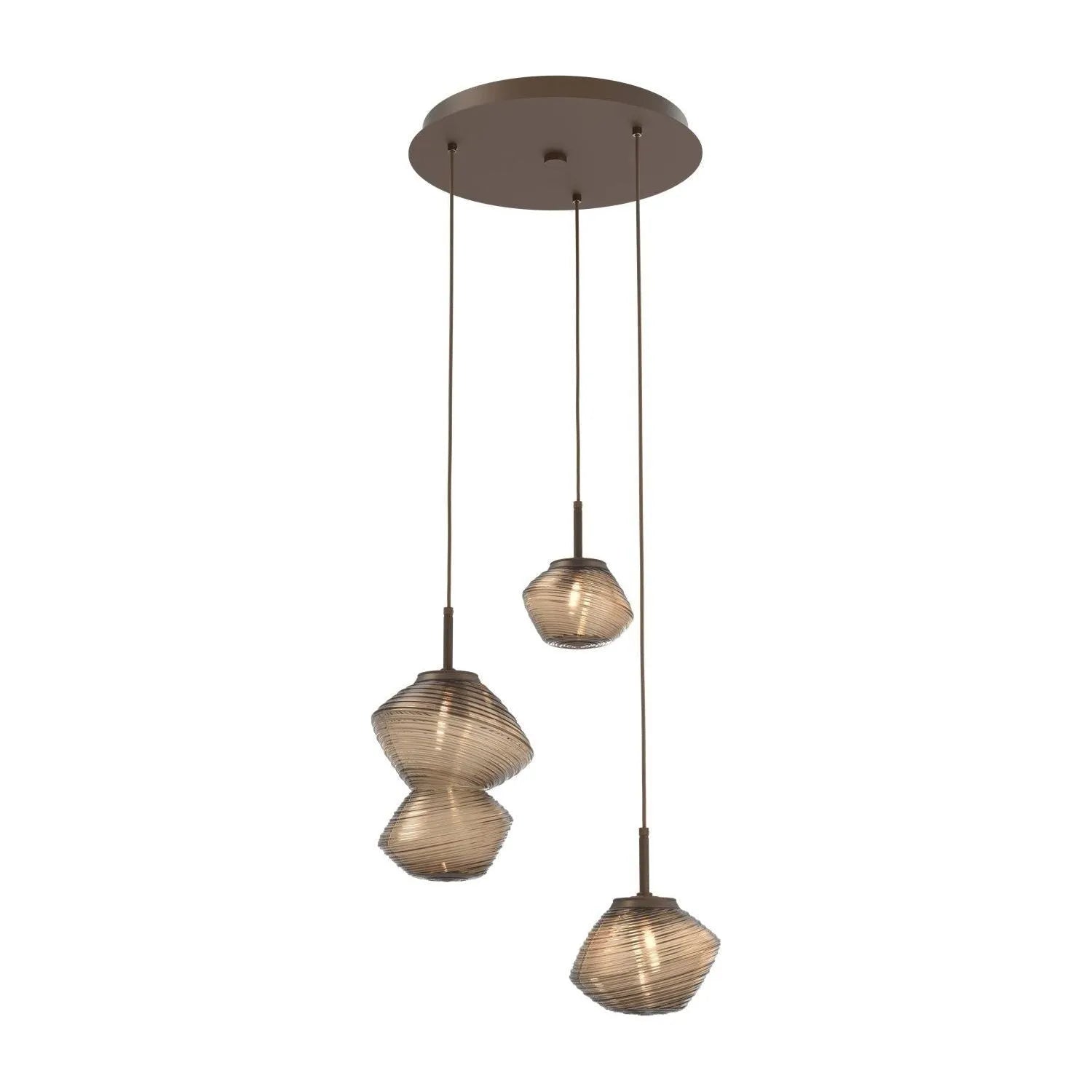 Hammerton Studio - CHB0089-03-FB-B-C01-L1 - LED Pendant - Mesa - Flat Bronze