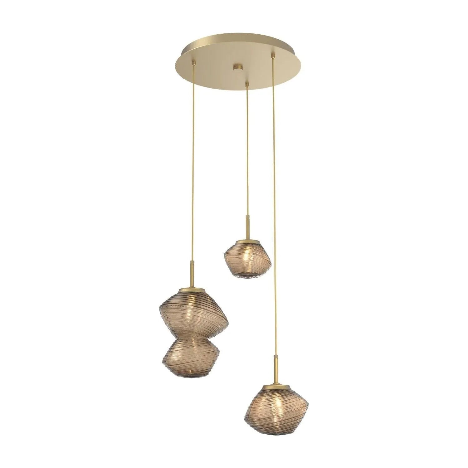 Hammerton Studio - CHB0089-03-GB-B-C01-L3 - LED Pendant - Mesa - Gilded Brass