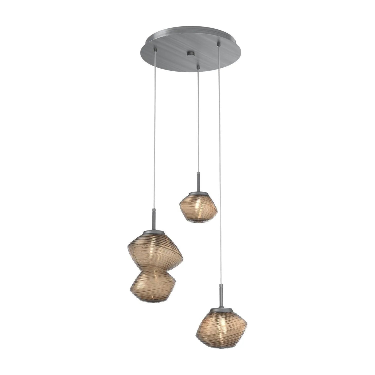 Hammerton Studio - CHB0089-03-GM-B-C01-L3 - LED Pendant - Mesa - Gunmetal