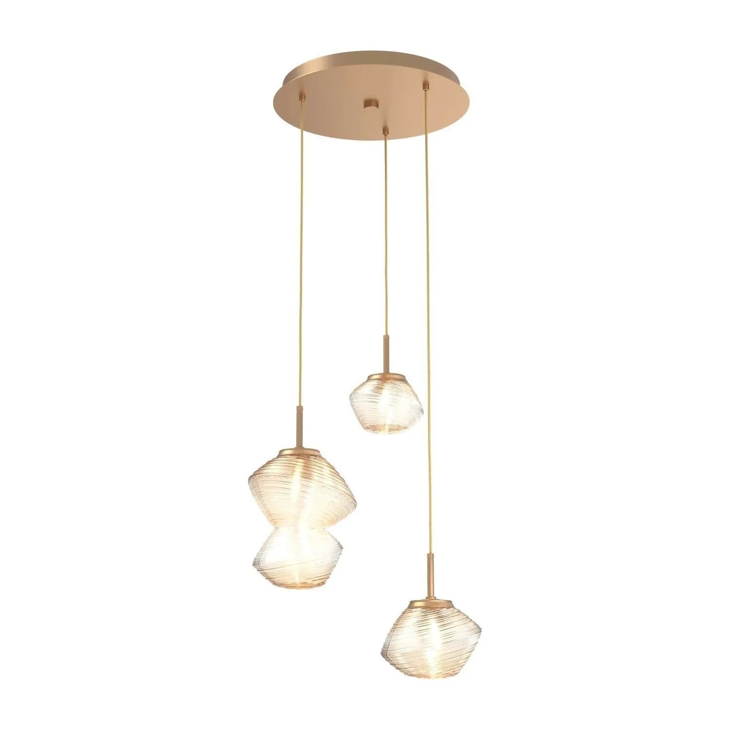 Hammerton Studio - CHB0089-03-NB-A-C01-L3 - LED Pendant - Mesa - Novel Brass