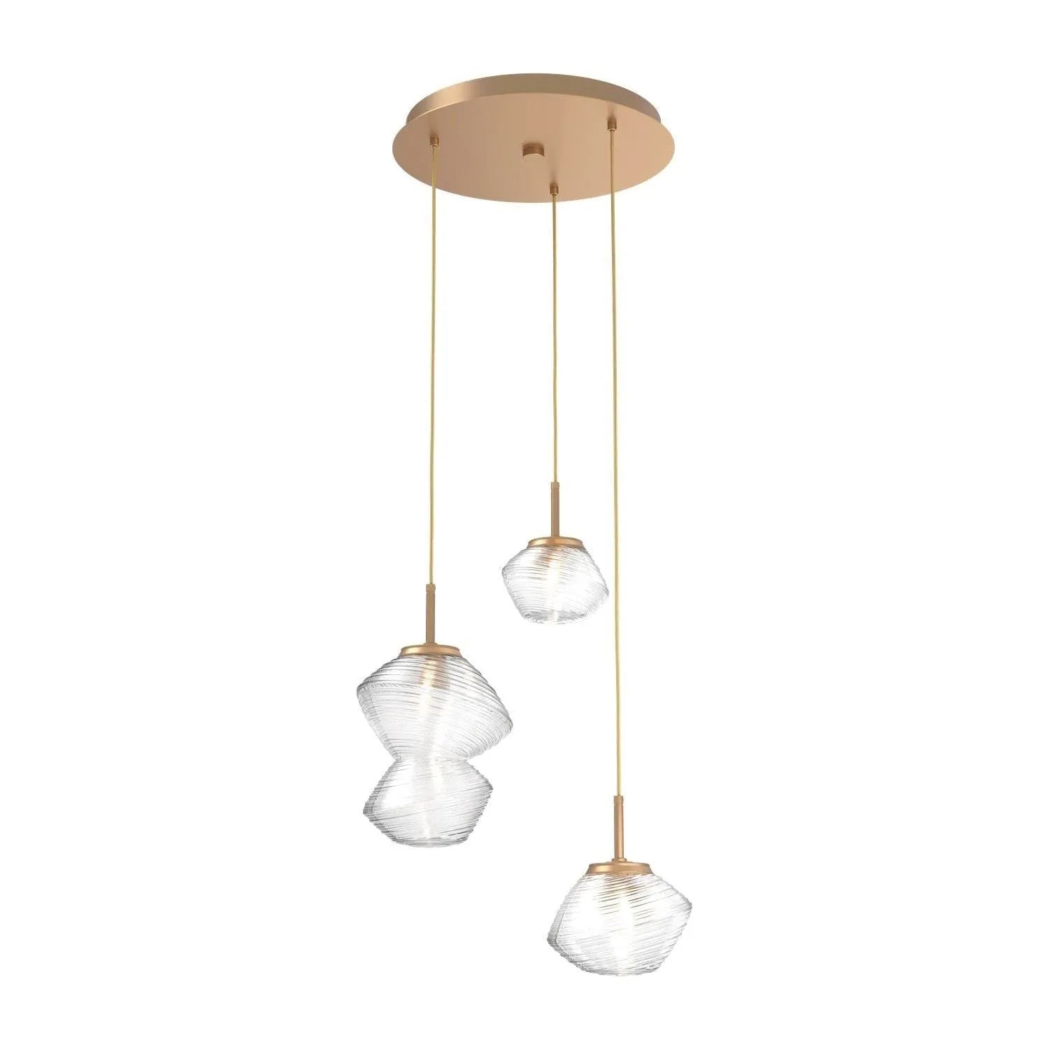 Hammerton Studio - CHB0089-03-NB-C-C01-L1 - LED Pendant - Mesa - Novel Brass