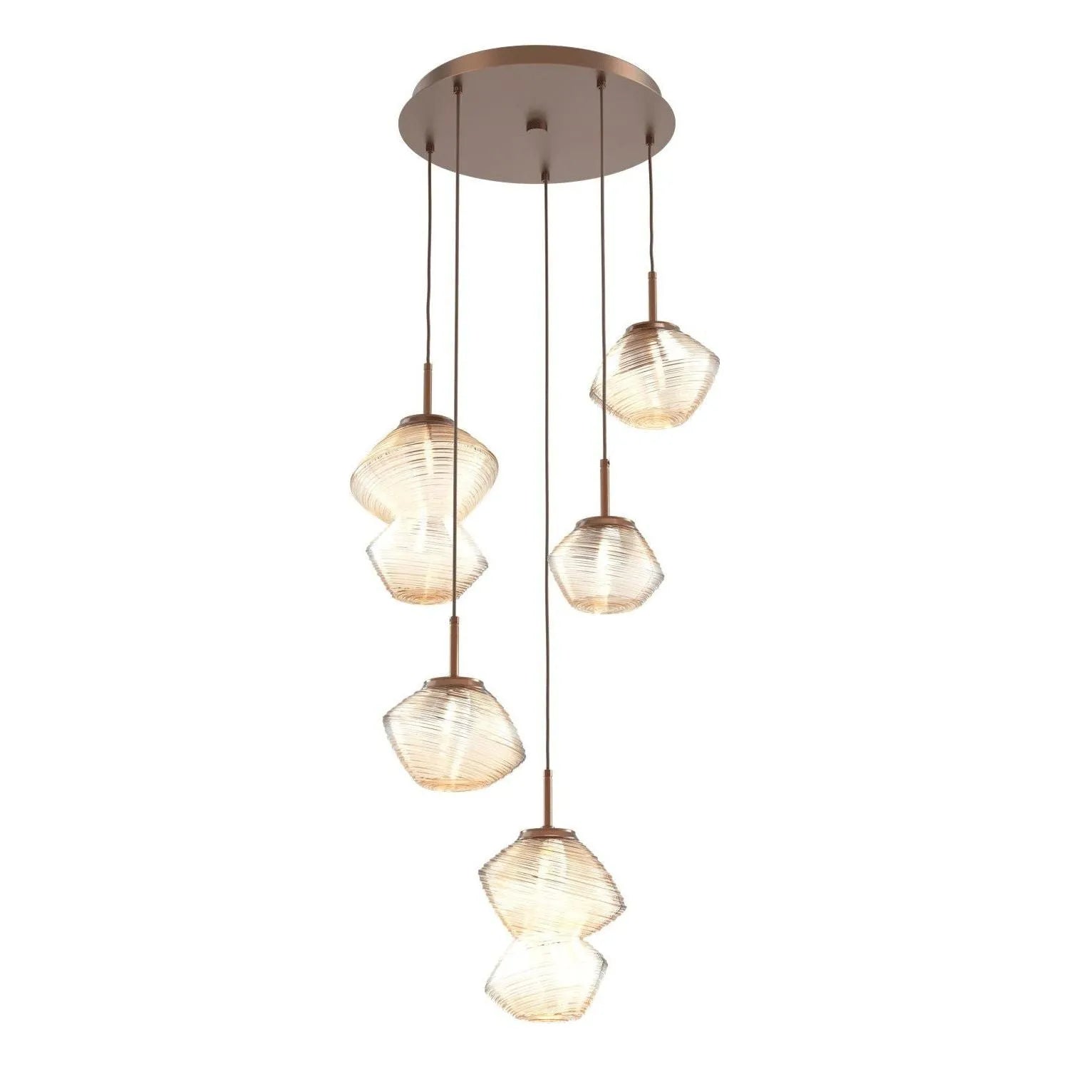 Hammerton Studio - CHB0089-05-BB-A-C01-L1 - LED Pendant - Mesa - Burnished Bronze