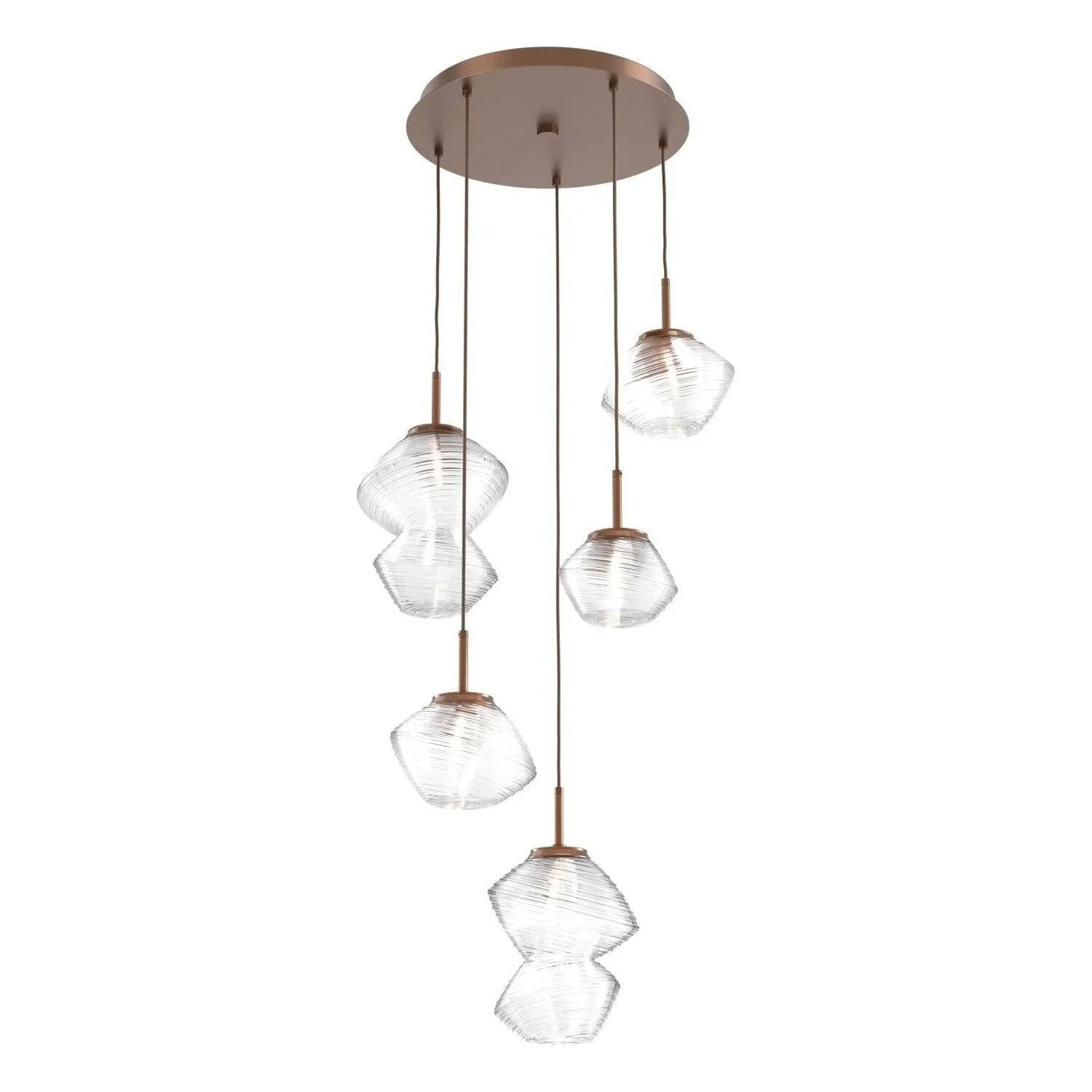 Hammerton Studio - CHB0089-05-BB-C-C01-L3 - LED Pendant - Mesa - Burnished Bronze