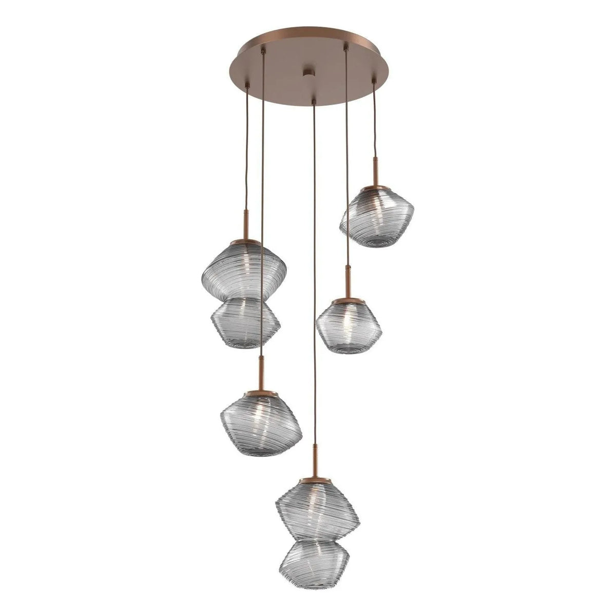 Hammerton Studio - CHB0089-05-BB-S-C01-L1 - LED Pendant - Mesa - Burnished Bronze