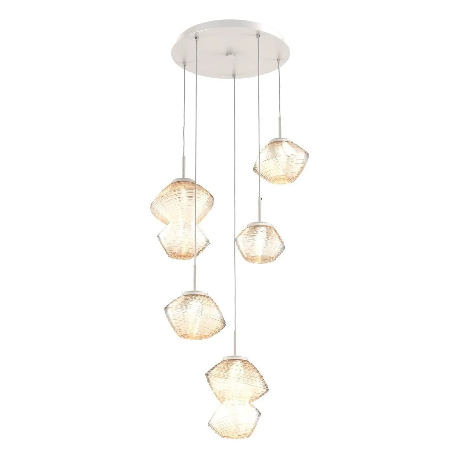 Hammerton Studio - CHB0089-05-BS-A-C01-L1 - LED Pendant - Mesa - Beige Silver