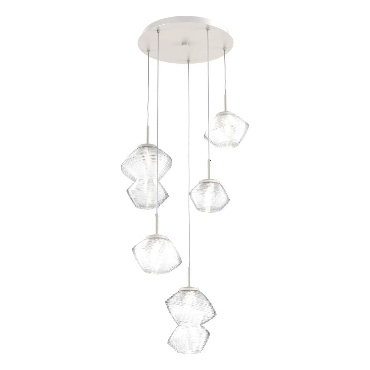 Hammerton Studio - CHB0089-05-BS-C-C01-L3 - LED Pendant - Mesa - Beige Silver