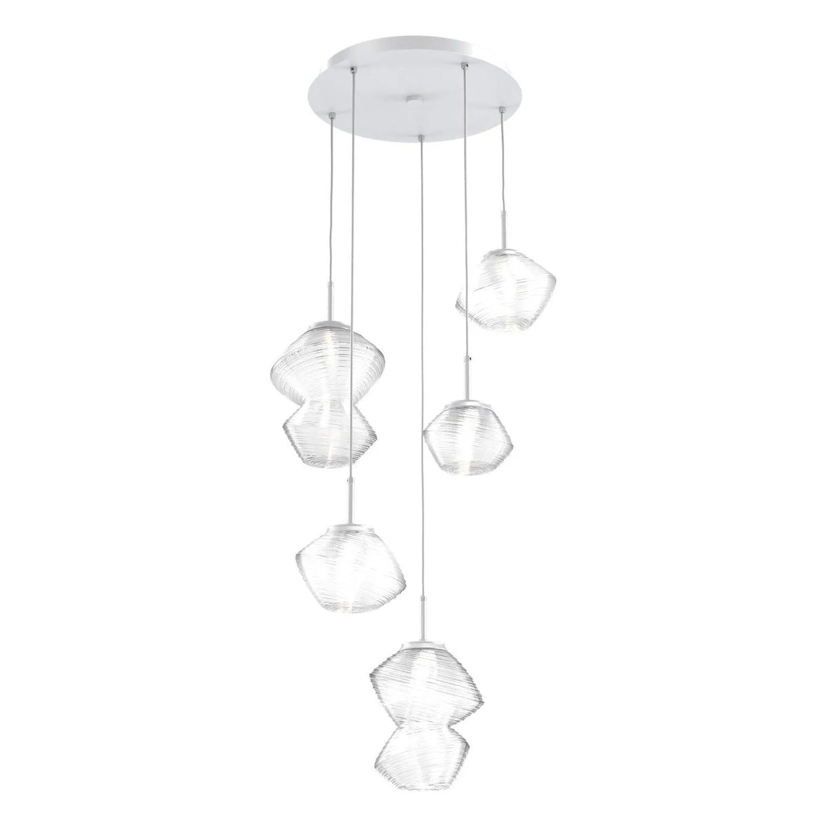 Hammerton Studio - CHB0089-05-CS-C-C01-L1 - LED Pendant - Mesa - Classic Silver