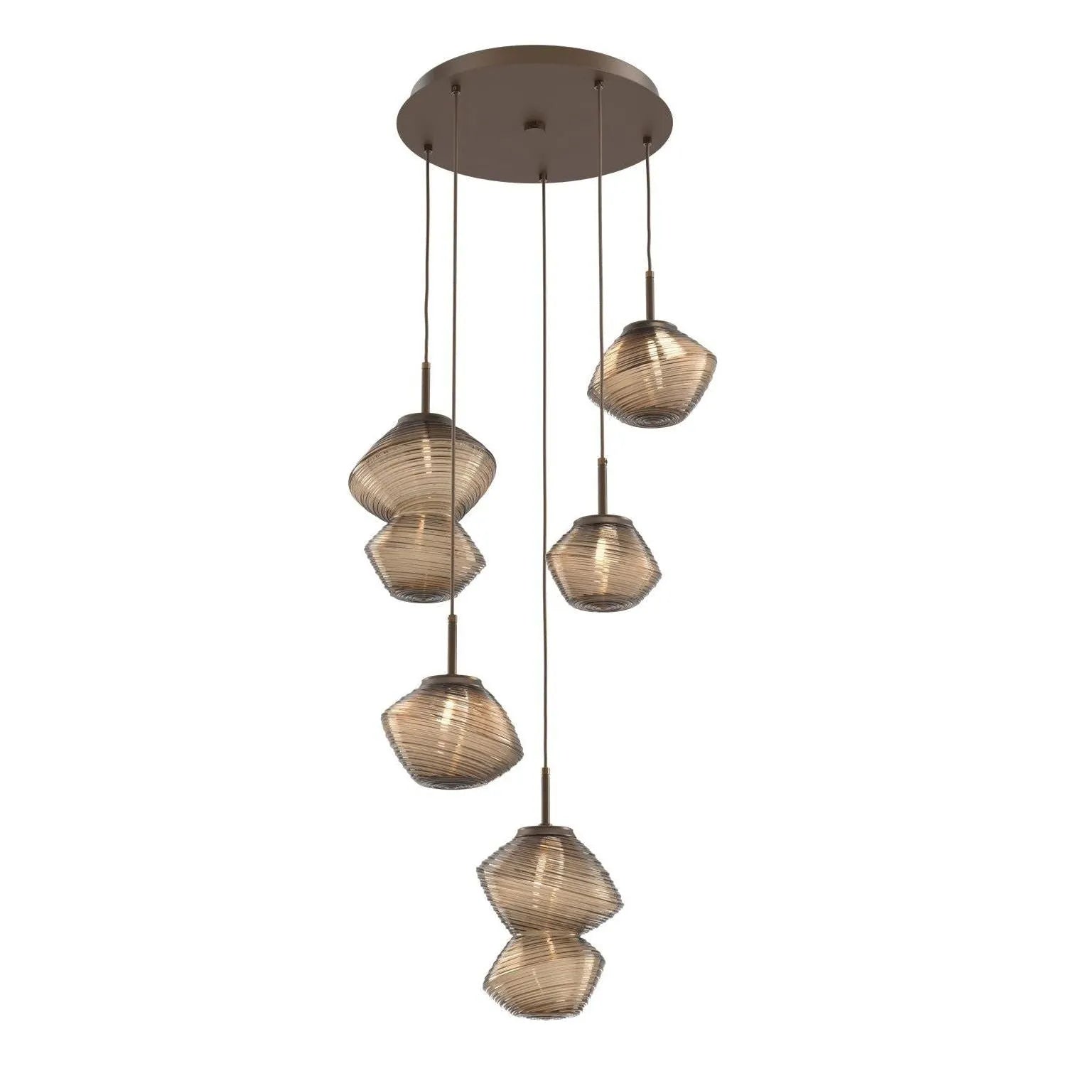 Hammerton Studio - CHB0089-05-FB-B-C01-L1 - LED Pendant - Mesa - Flat Bronze