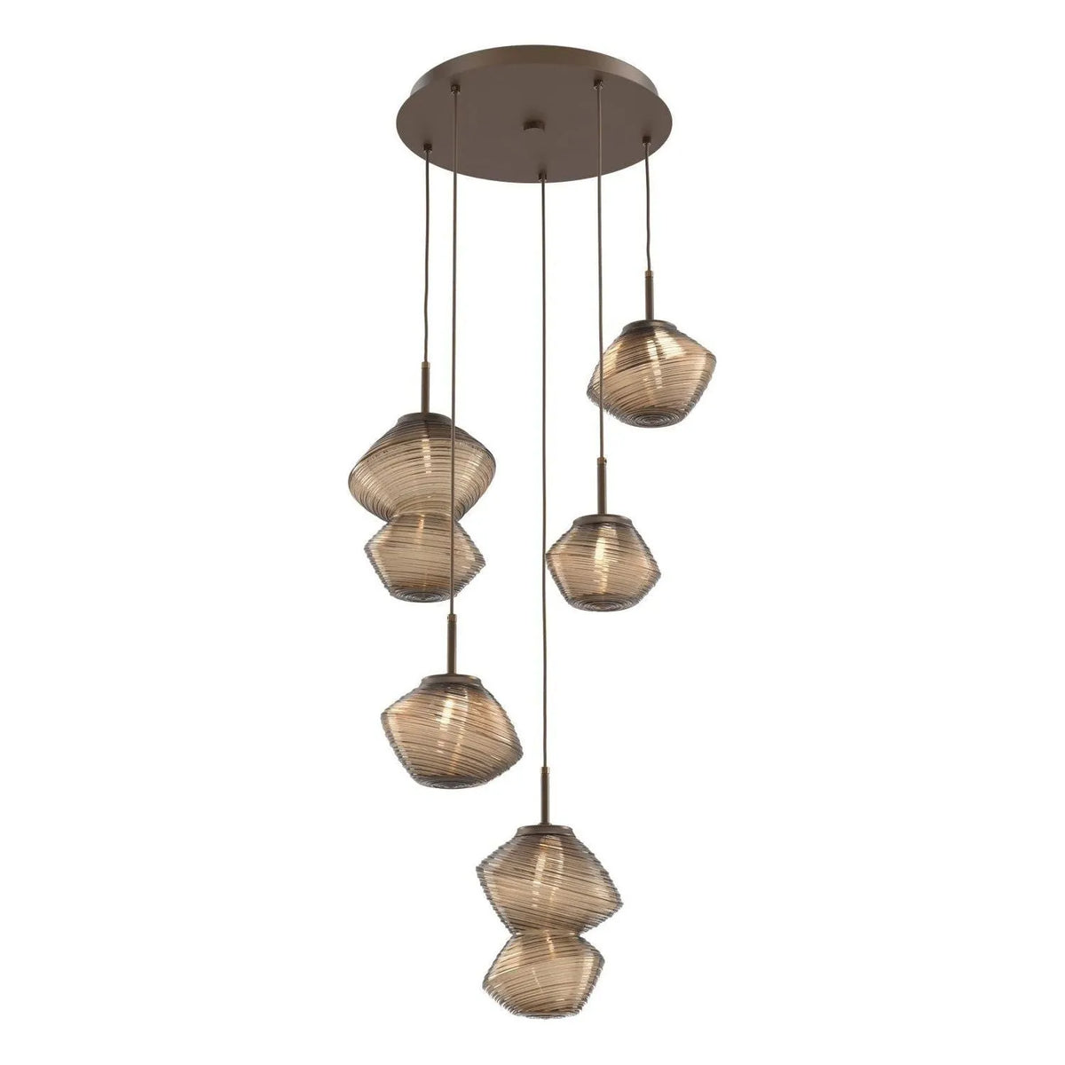 Hammerton Studio - CHB0089-05-FB-B-C01-L3 - LED Pendant - Mesa - Flat Bronze